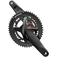 Gossamer Pro POD SC PowerBox Crankset - 175mm, 11/12-Speed, 50/34t, 120/90mm BCD, BB386EVO Spindle, 2-Tone Black
