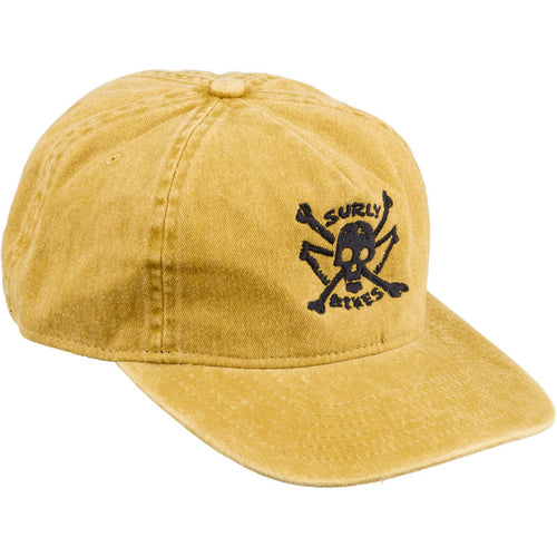 Skullet Strap Back Hat - Mustard, One Size