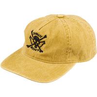 Skullet Strap Back Hat - Mustard, One Size