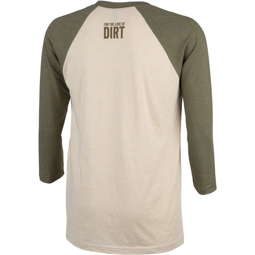 Outback Unisex 3/4 Tee - Cream, Military Green, Medium