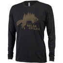 Forest Fox Long Sleeve Unisex T-Shirt - Black, Small