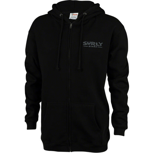 Steel Consortium Zip-Up Hoodie - Black, Unisex, X-Large