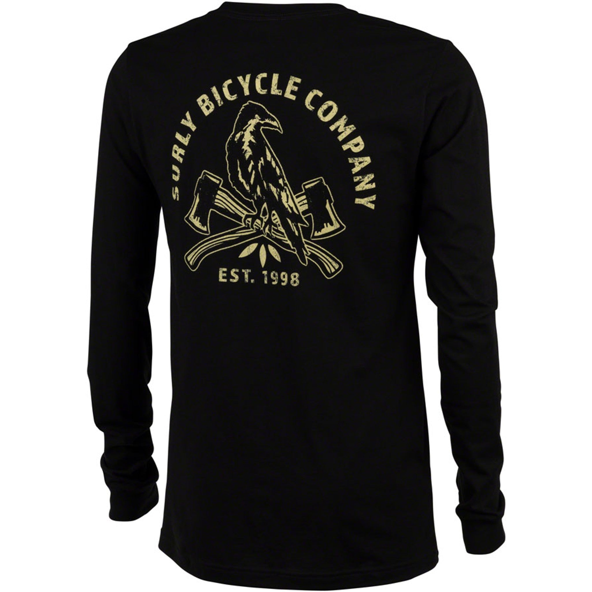 Dark Feather Long Sleeve Tee - Black, Unisex, Small