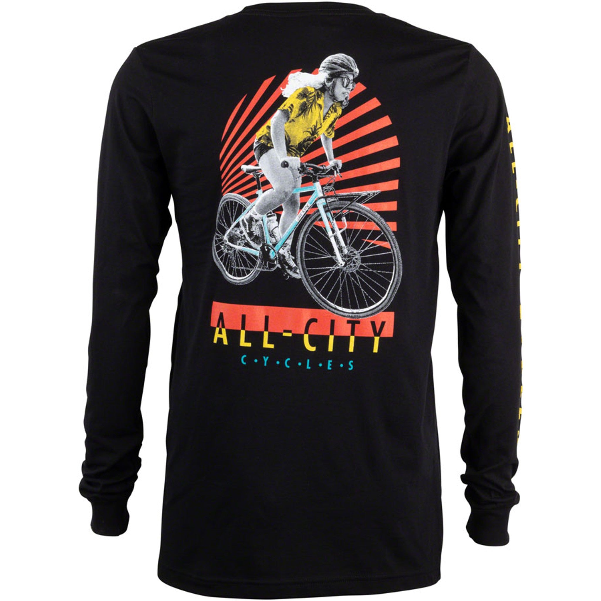 All City Super Pro Long Sleeve Shirt - Black, Red, White, Yellow, Teal, 2X-Large