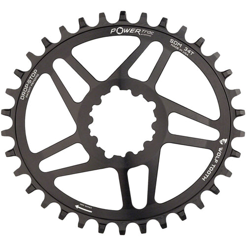 PowerTrac Elliptical SRAM 3-Bolt Direct Mount Chainrings