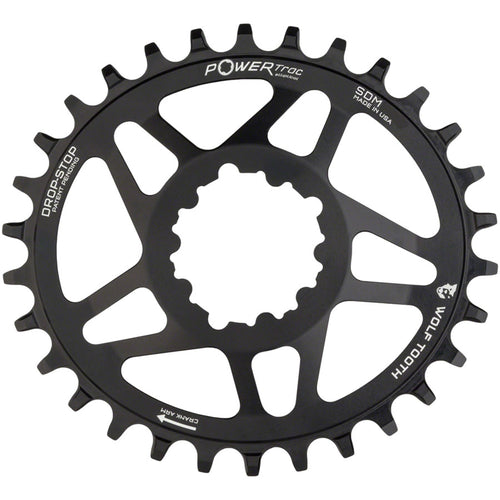 PowerTrac Elliptical SRAM 3-Bolt Direct Mount Chainrings