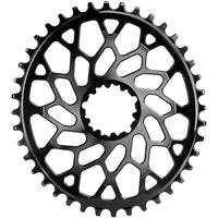 Oval Narrow-Wide Direct Mount Chainring - 40t, SRAM 3-Bolt Direct Mount, 6mm Offset, Black
