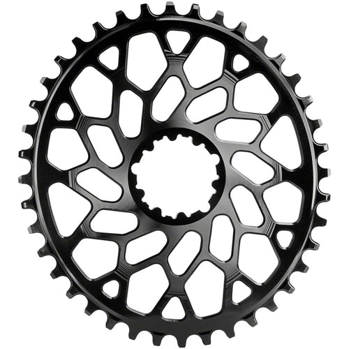 Oval Narrow-Wide Direct Mount Chainring - 40t, SRAM 3-Bolt Direct Mount, 6mm Offset, Black