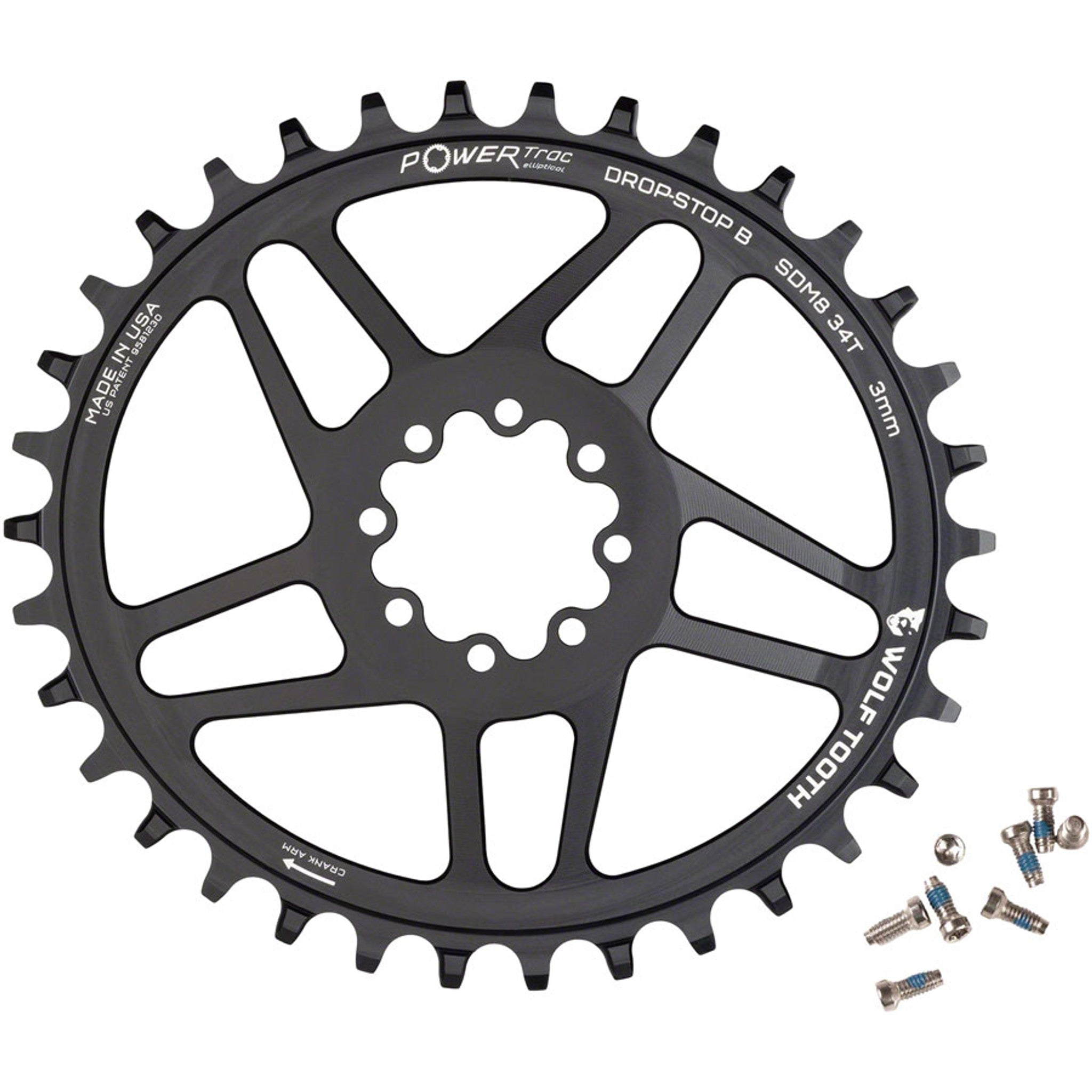 SRAM Elliptical 8-Bolt Direct Mount Chainrings