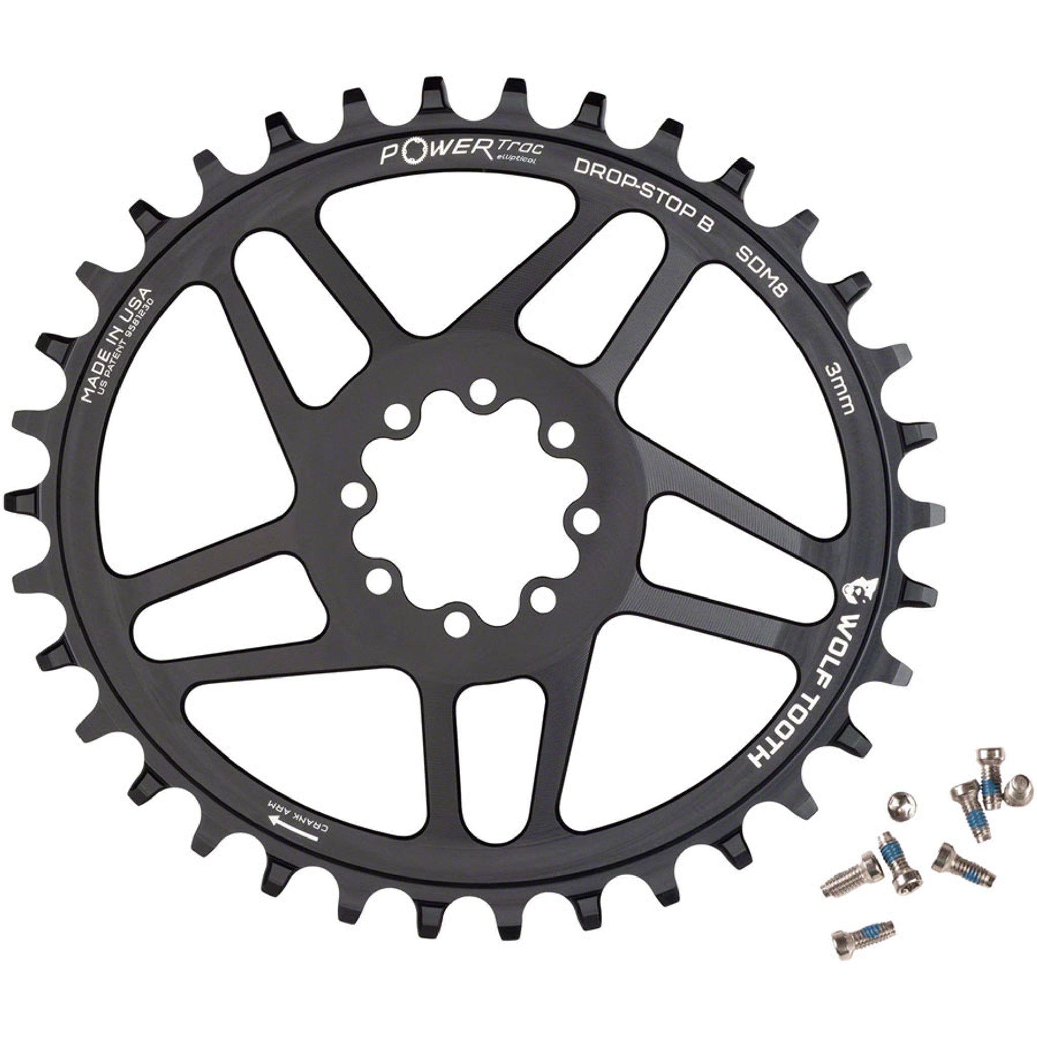 SRAM Elliptical 8-Bolt Direct Mount Chainrings