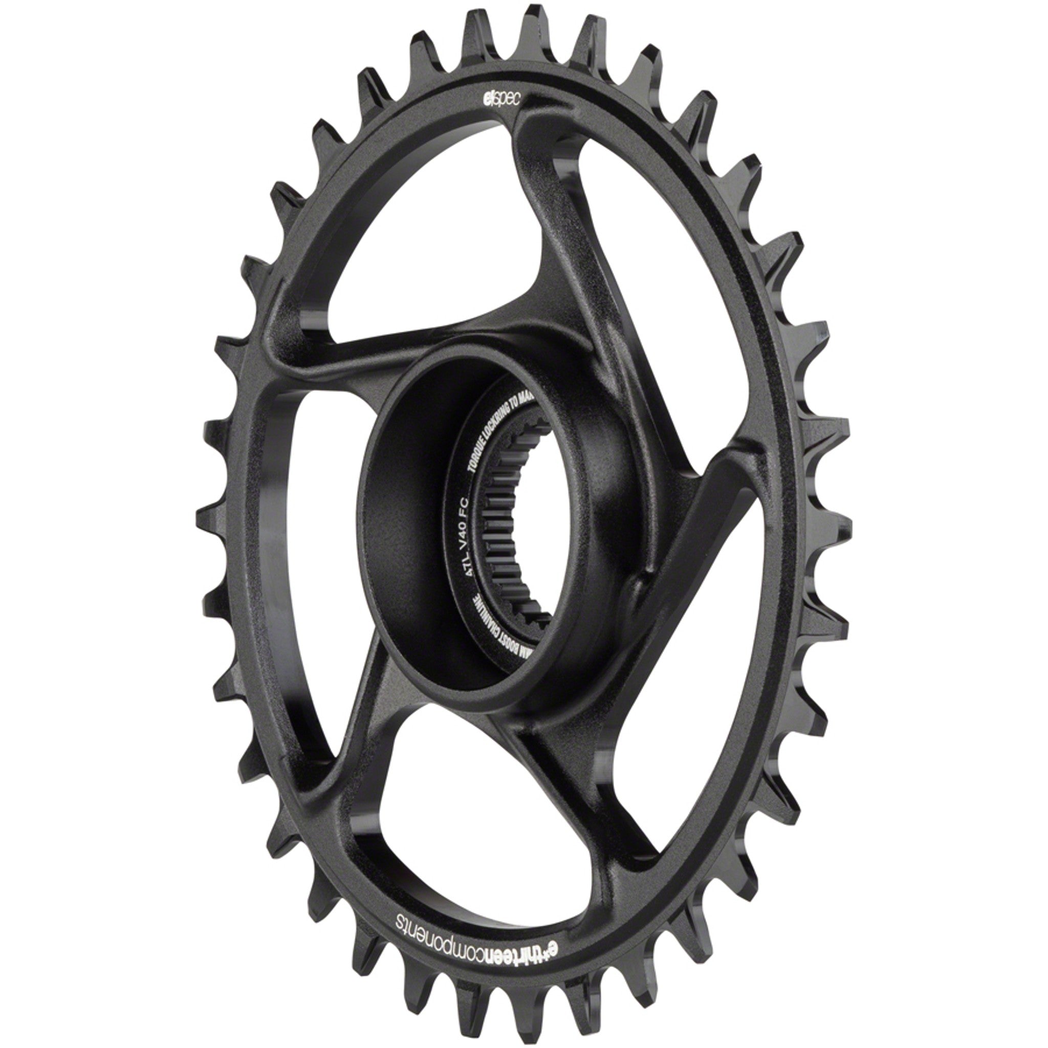 e*spec Aluminum Direct Mount Chainring 34t for Bosch CX Gen4, Black