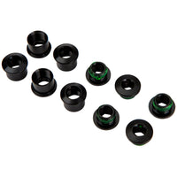 SRAM Road Double Chainring Aluminum Boltset 10 pieces, Black, also fits SRAM Omnium Cranks