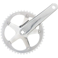All-City 612 Track Crankset - 170mm, Single Speed, 46t, 144 BCD, Square Taper JIS Spindle Interface, Silver