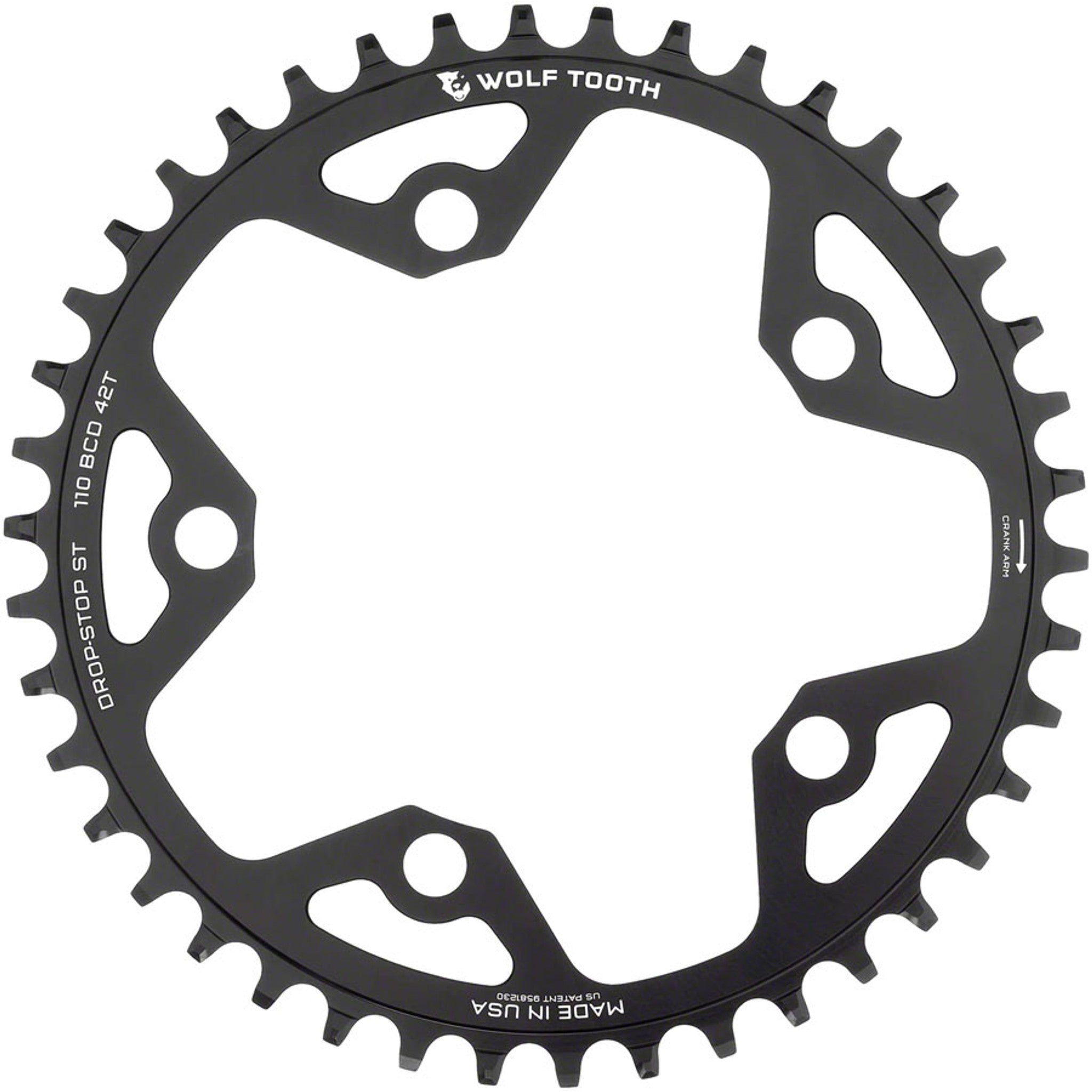 110 BCD 5-Bolt Gravel/CX/Road Chainring for 12-Speed Shimano HG+ Chain