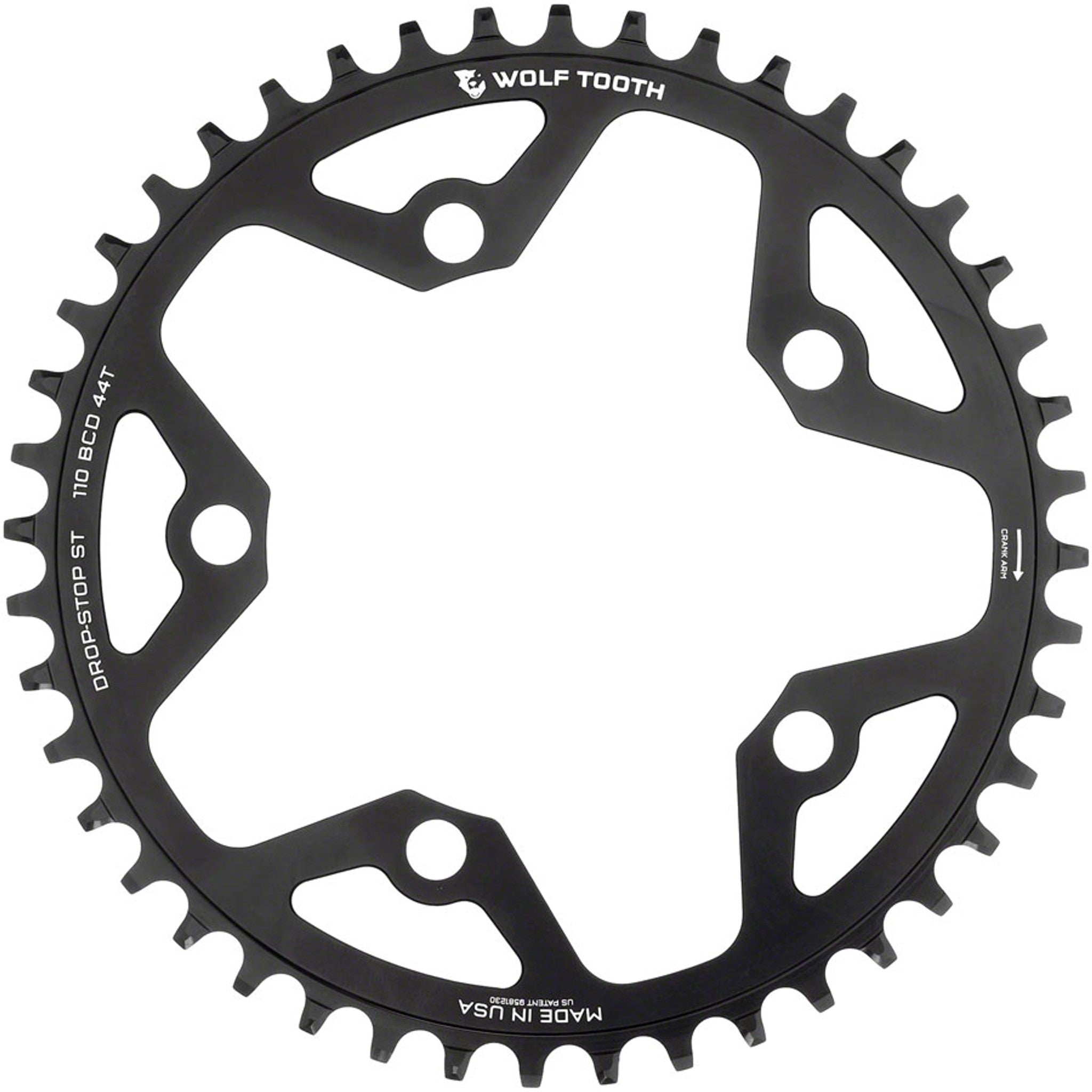 110 BCD 5-Bolt Gravel/CX/Road Chainring for 12-Speed Shimano HG+ Chain