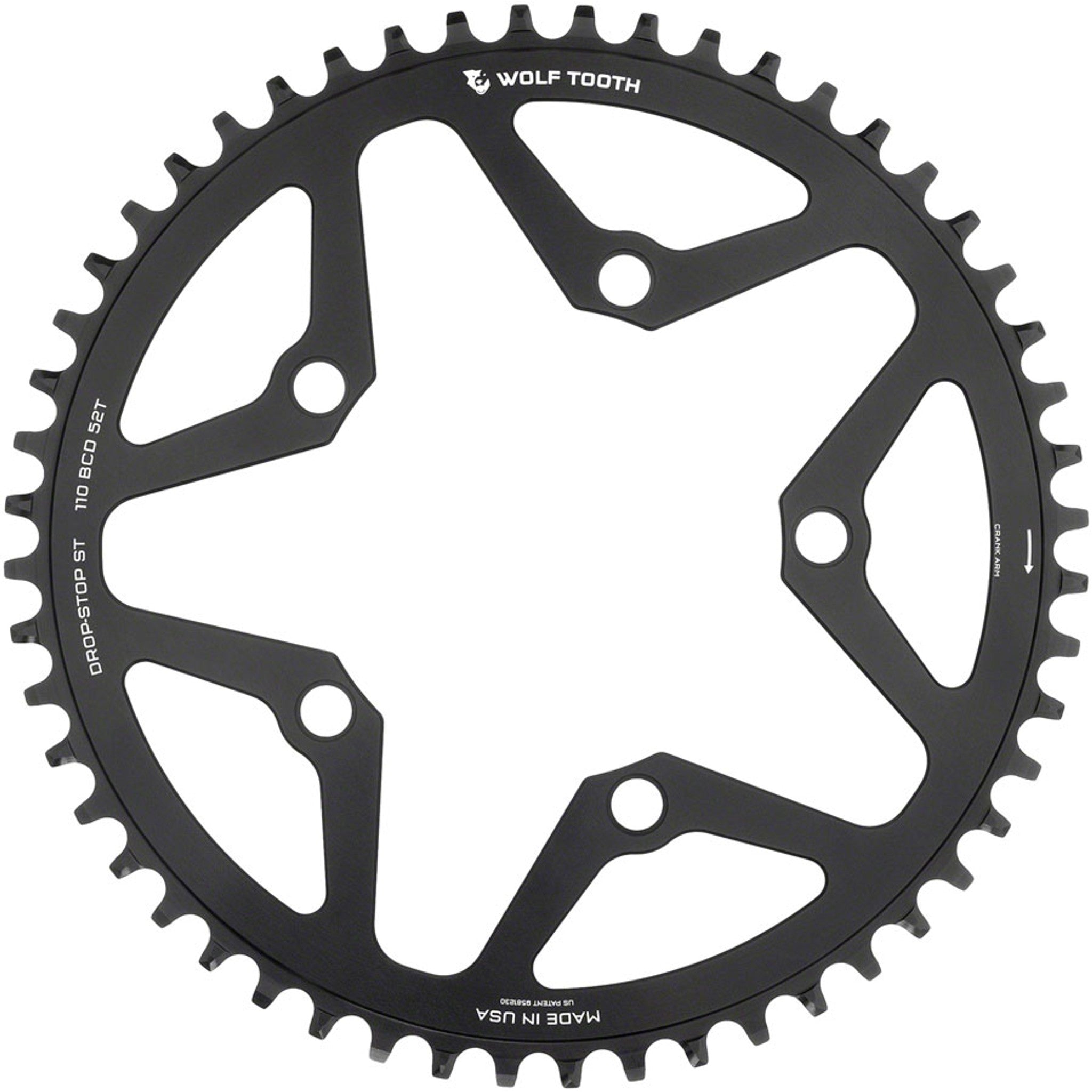 110 BCD 5-Bolt Gravel/CX/Road Chainring for 12-Speed Shimano HG+ Chain