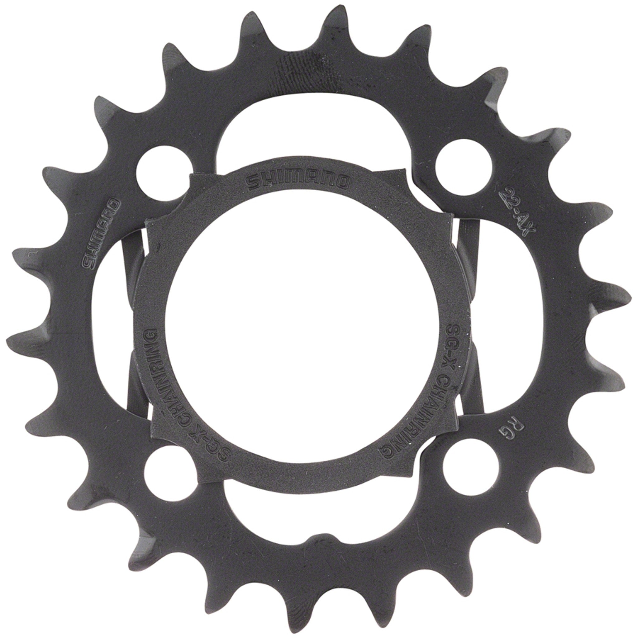 Alivio M4000 Chainring - 22t, 64 BCD, 4-Bolt, 9-Speed, Black