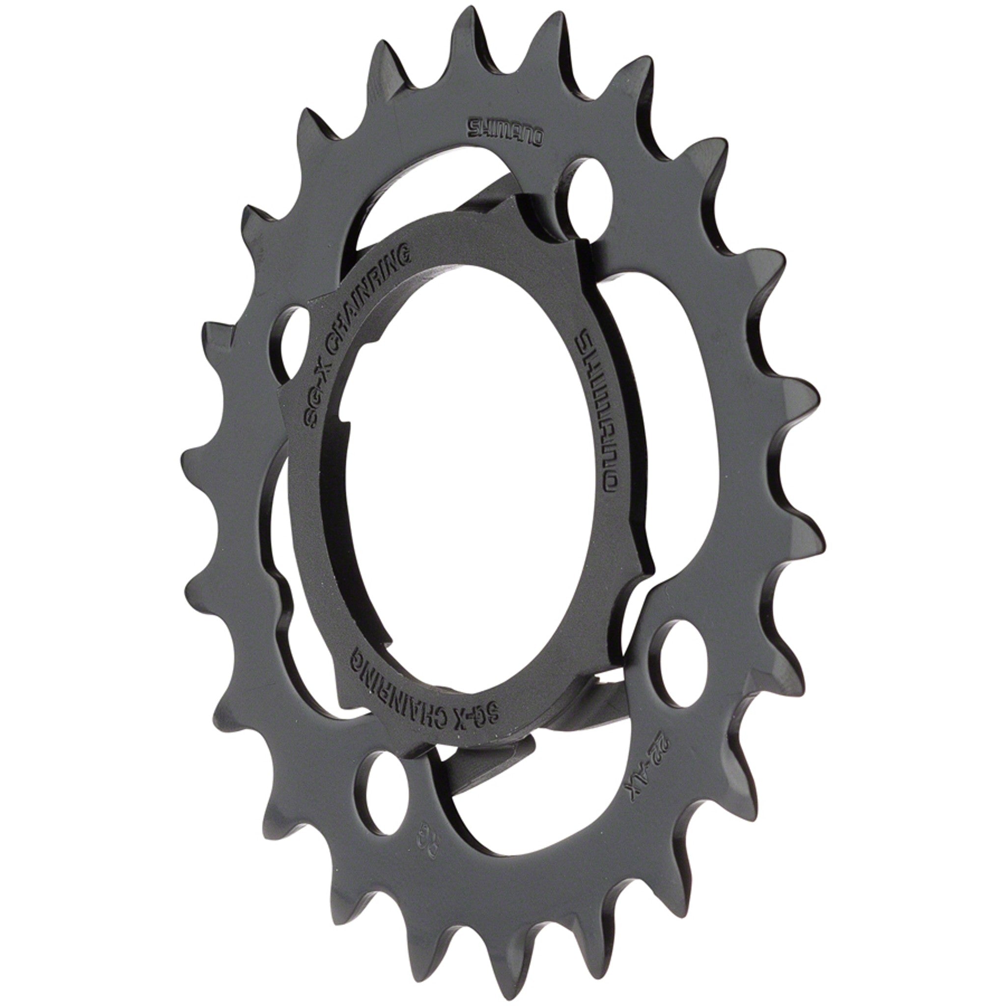 Alivio M4000 Chainring - 22t, 64 BCD, 4-Bolt, 9-Speed, Black