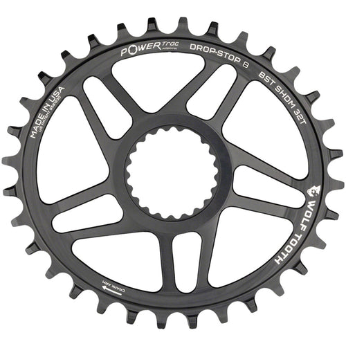 Elliptical Direct Mount Chainring - 32t, Shimano Direct Mount, Drop Stop B, Boost, 3mm Offset, Black