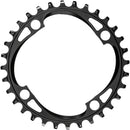 Round 104 BCD Chainring - 32t, 104 BCD, 4-Bolt, Narrow-Wide, Black