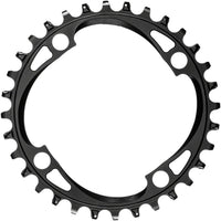 Round 104 BCD Chainring - 32t, 104 BCD, 4-Bolt, Narrow-Wide, Black