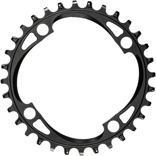 Round 104 BCD Chainring - 32t, 104 BCD, 4-Bolt, Narrow-Wide, Black