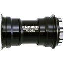 Enduro TorqTite Bottom Bracket: BBright to 24mm, Angular Contact Stainless Steel Bearing Black