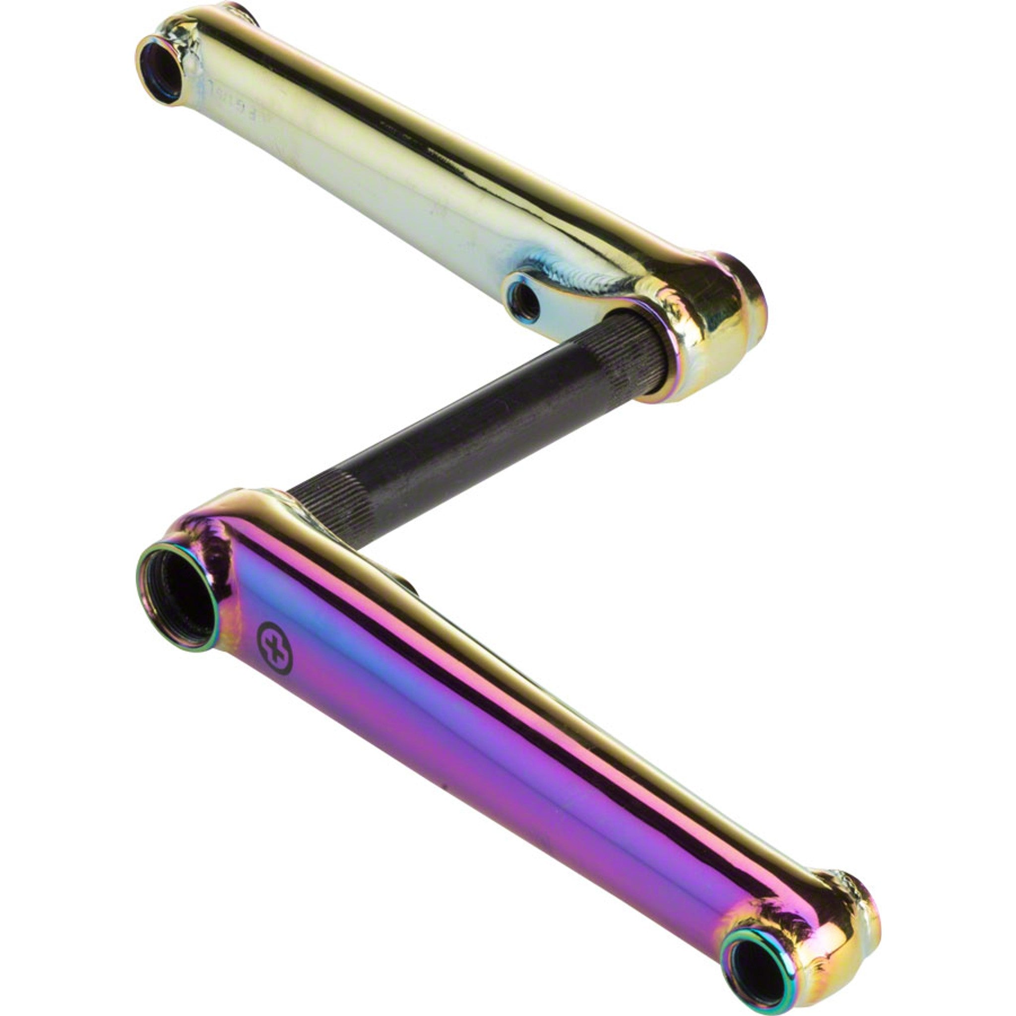 Salt Plus Metron 48 175mm Crankset, Heat Treated Crank Arms, LHD and RHD Compatible, 19mm Chromo Spindle Oilslick, no BB