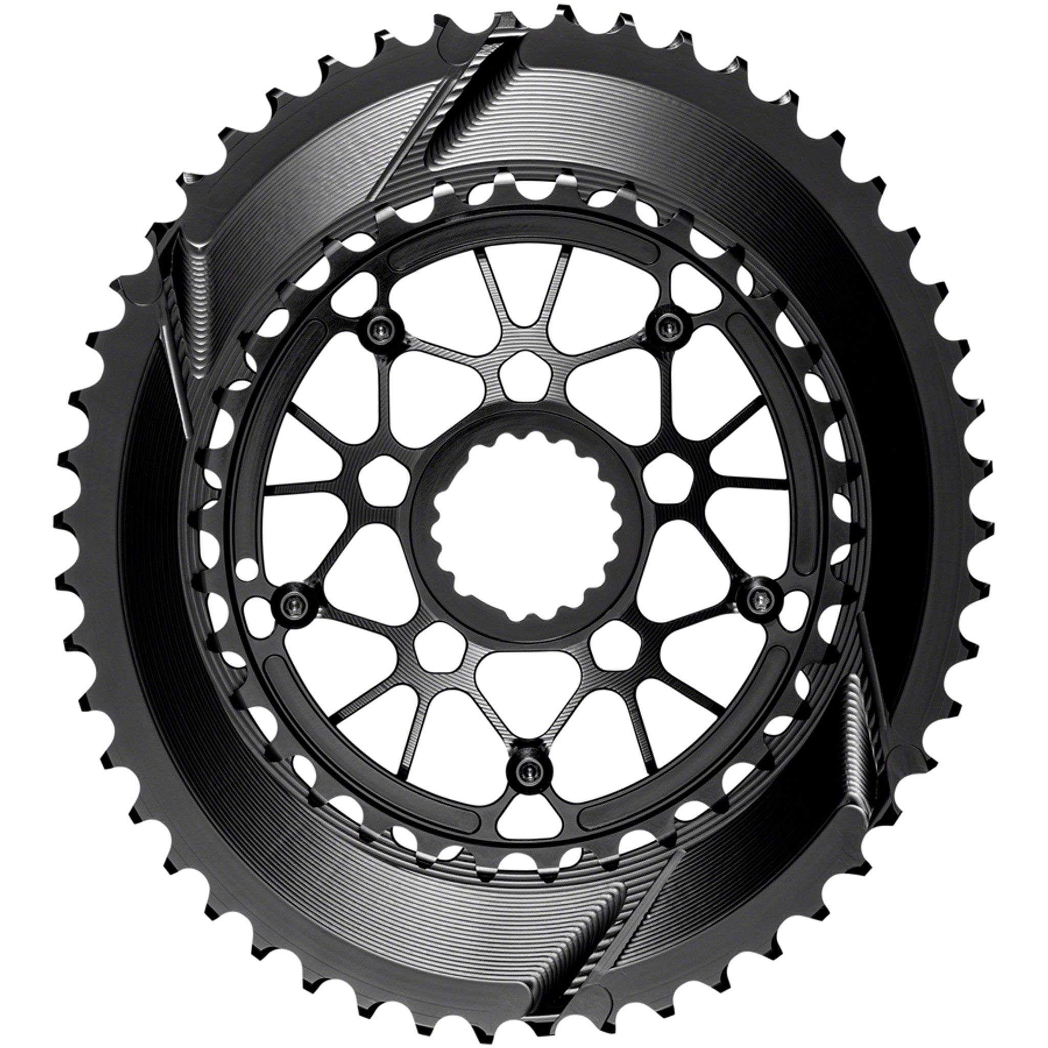 SpideRing Oval Direct Mount 2x Chainring Set for Cannondale