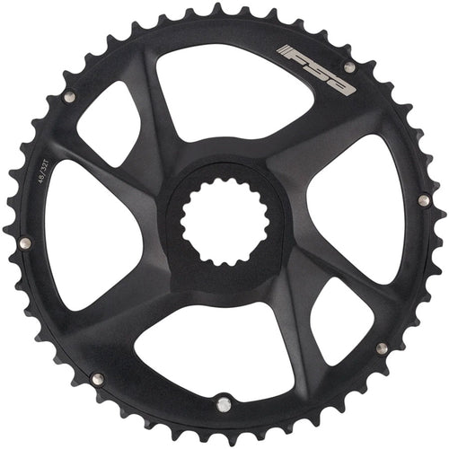 FSA SL-K Advanced Chainring, 1x 46T Tooth Count, Direct Mount Interface, 11-Speed Compatible – Black