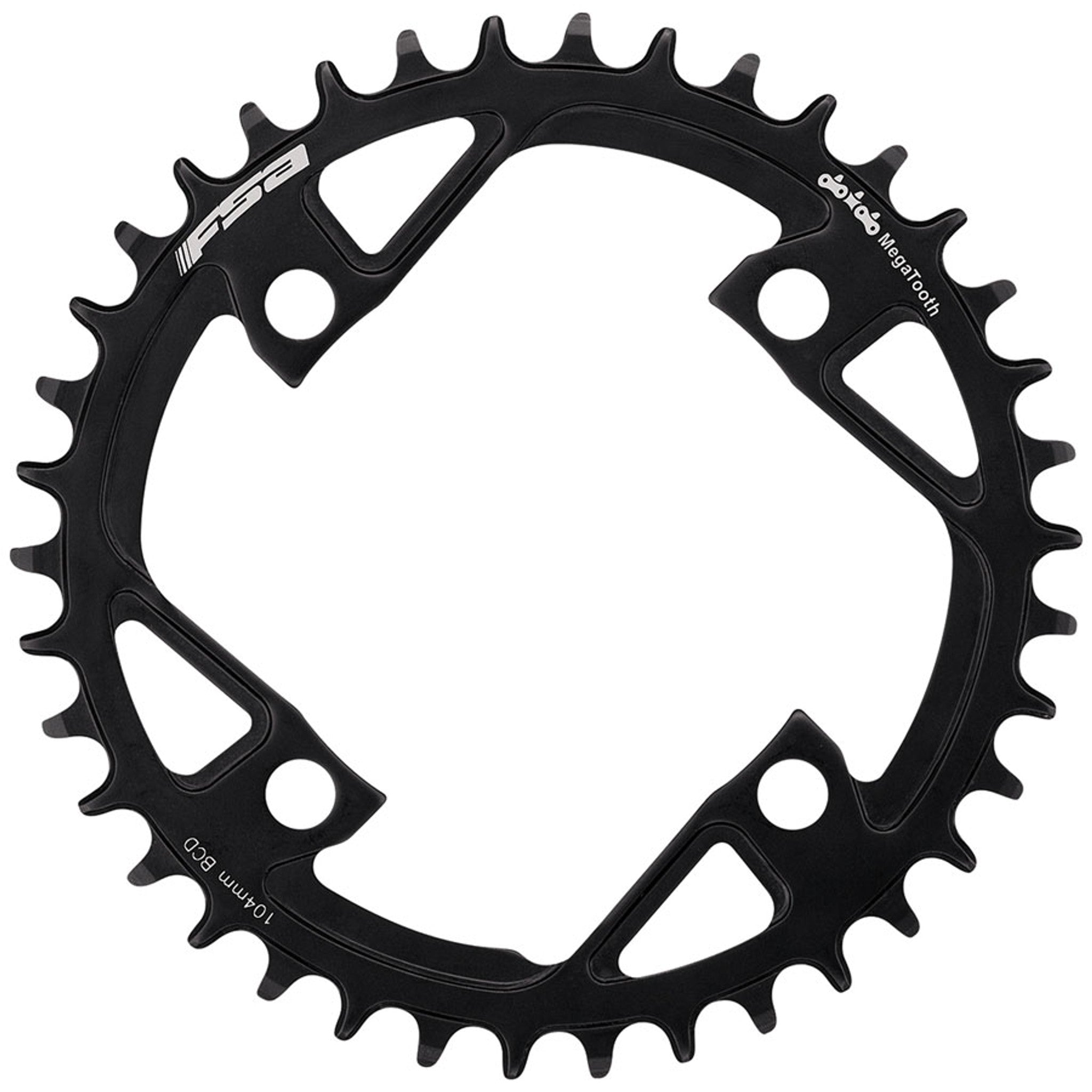 FSA MegaTooth Steel Chainring, 36T, 104BCD, 4-bolt