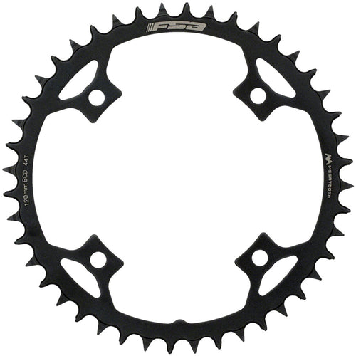 Gossamer Pro AGX+ MegaTooth Chainring - 44t, 120mm BCD, Aluminum, Black