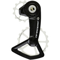 OSPW X Pulley Wheel System for SRAM AXS XPLR - Coated Races, Alloy Pulley, Carbon Cage, White Cerakote