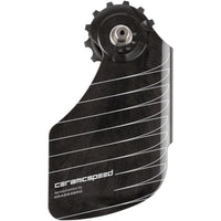 CeramicSpeed OSPW Pulley Wheel Aero Alpha System for Shimano 9250/8150 - Coated Races, Aluminum Pulley, Carbon Cage, Black