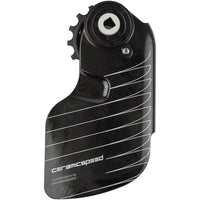 CeramicSpeed OSPW Pulley Wheel Aero Alpha System for SRAM Red/Force AXS - Coated Races, Aluminum Pulley, Carbon Cage, Black