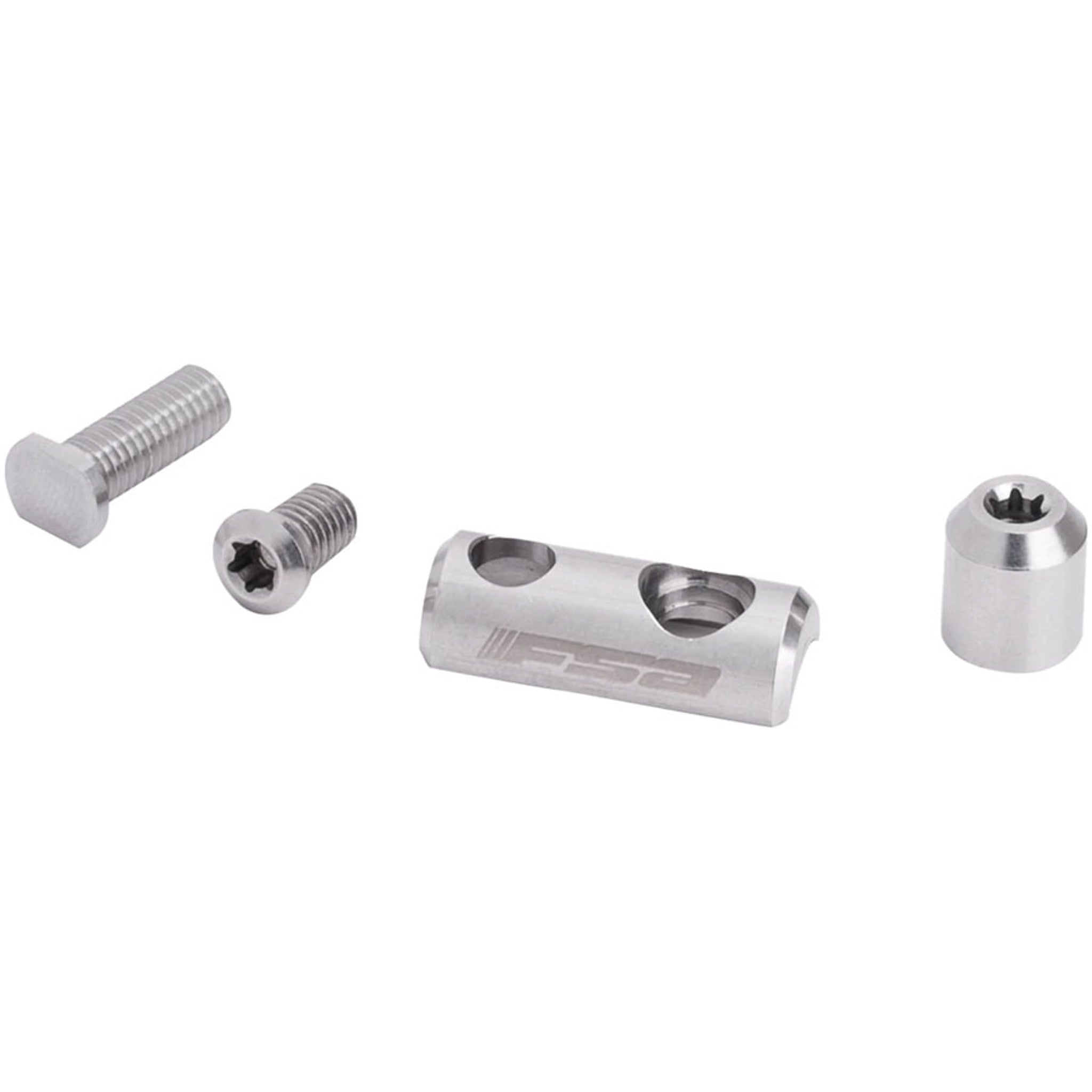 FSA Front Derailleur Adapter, For Super Compact Cranks, Compatible with 48/32 and 46/30 Chainrings – Black