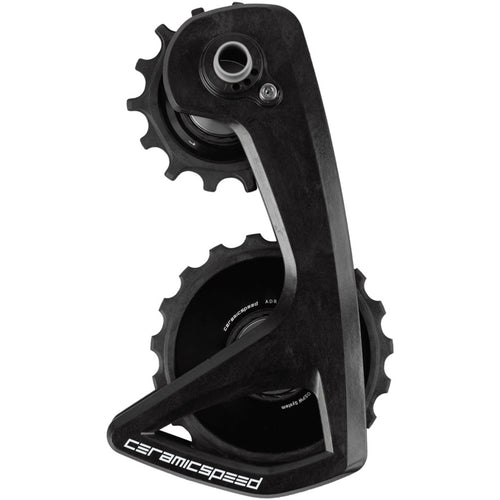 CeramicSpeed OSPW RS Alpha Pulley Wheel System for Campagnolo Super Record WRL - ALPHA Aluminum Pulley, Carbon Cage, Black