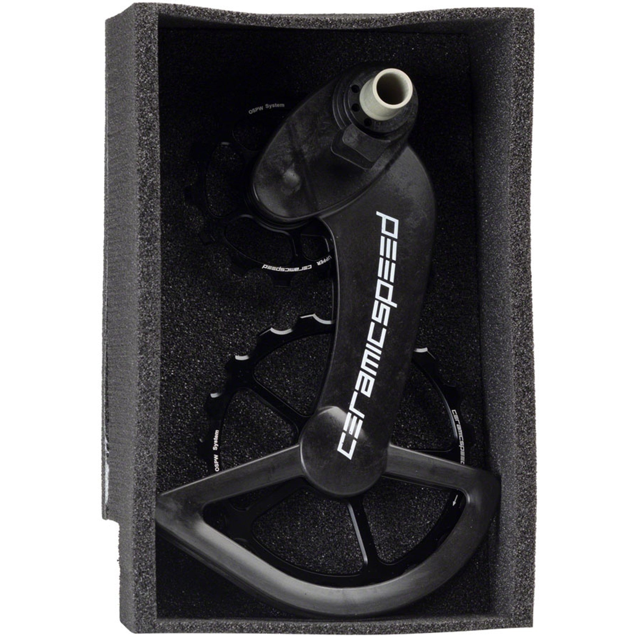 CeramicSpeed OSPW Pulley Wheel System for Campagnolo Derailleurs - Alloy Pulley, Carbon Cage, Black