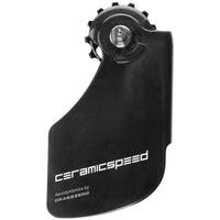 CeramicSpeed OSPW Pulley Wheel Aero System for Shimano 9100/9150 and 8000 SS/8050 SS - Coated Races, Alloy Pulley, Carbon Cage, Black