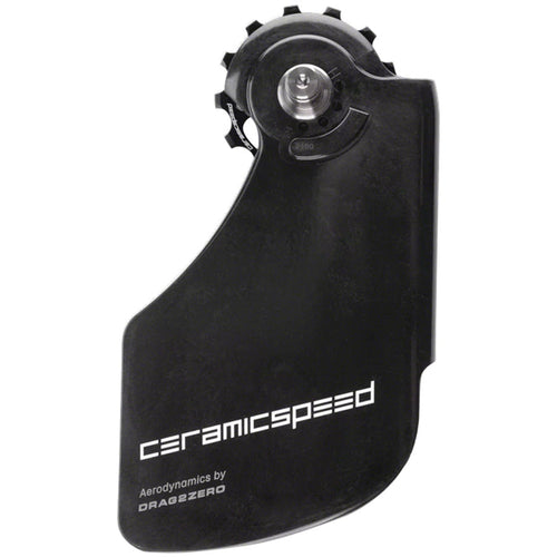 CeramicSpeed OSPW Pulley Wheel Aero System for Shimano 9100/9150 and 8000 SS/8050 SS - Coated Races, Alloy Pulley, Carbon Cage, Black