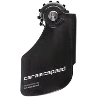 CeramicSpeed OSPW Pulley Wheel Aero System for Shimano 9200/9250 and 8100/8150 - Coated Races, Alloy Pulley, Carbon Cage, Black