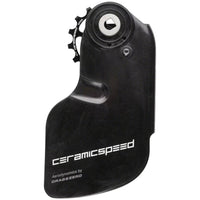OSPW Pulley Wheel Aero System for SRAM Red AXS/Force AXS - Coated Races, Alloy Pulley, Carbon Cage, Black