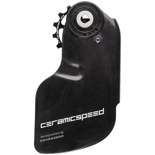 OSPW Pulley Wheel Aero System for SRAM Red AXS/Force AXS - Coated Races, Alloy Pulley, Carbon Cage, Black