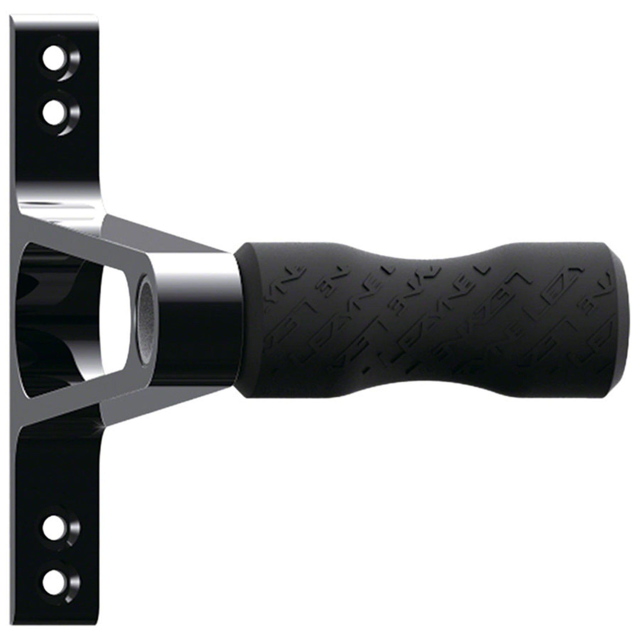 CNC Wheel Bike Storage Hook - Alloy, Black