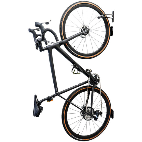 CNC Wheel Bike Storage Hook - Alloy, Black