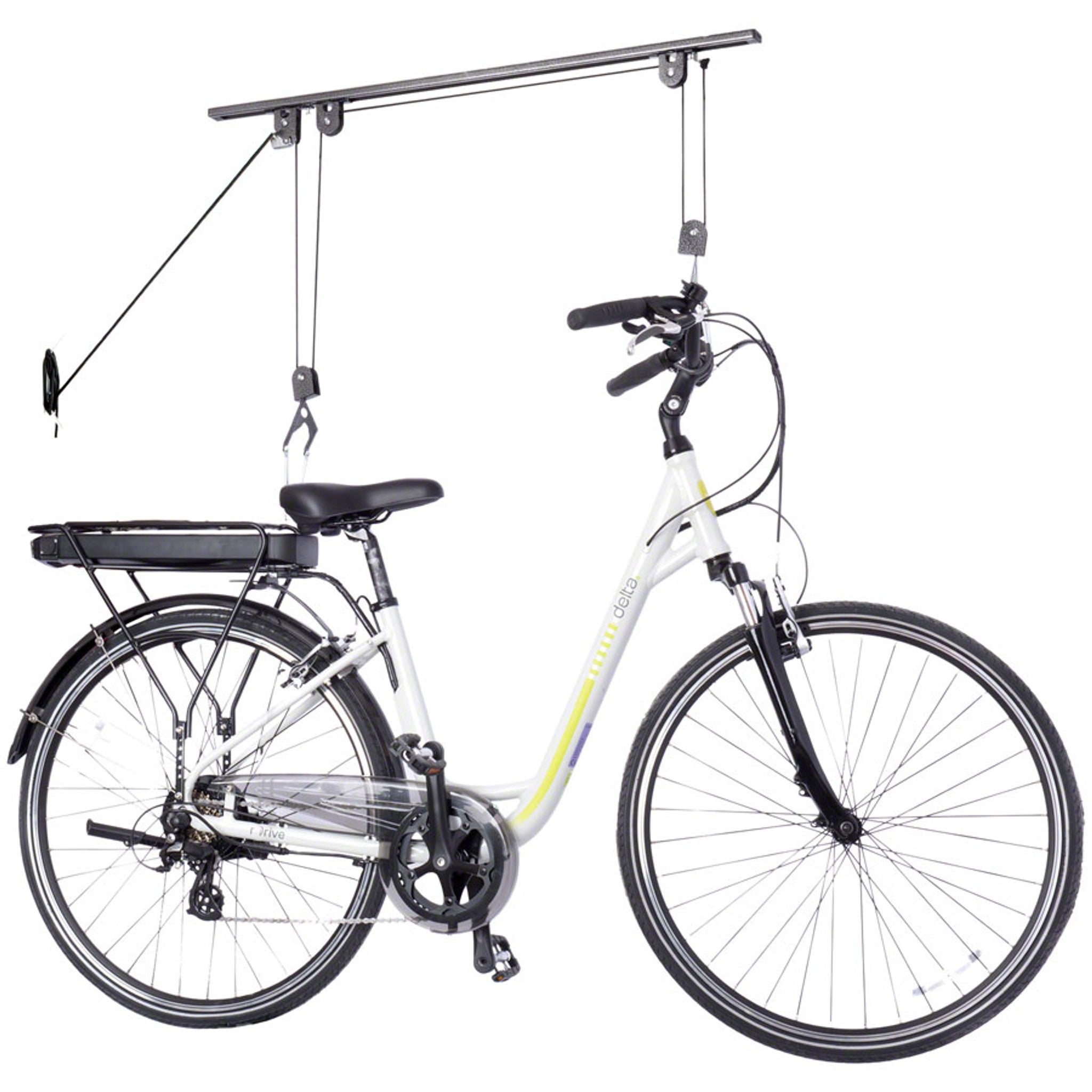 Ceiling Hoist Pro Bike Storage Rack - 1-Bike, Utility Straps Included