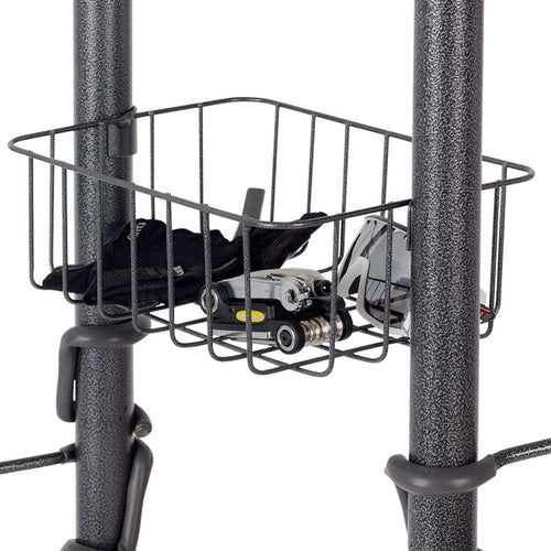 4-Bike Free Standing Rack With Basket
