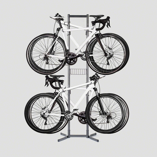 4-Bike Free Standing Rack With Basket