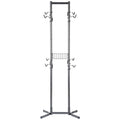 4-Bike Free Standing Rack With Basket