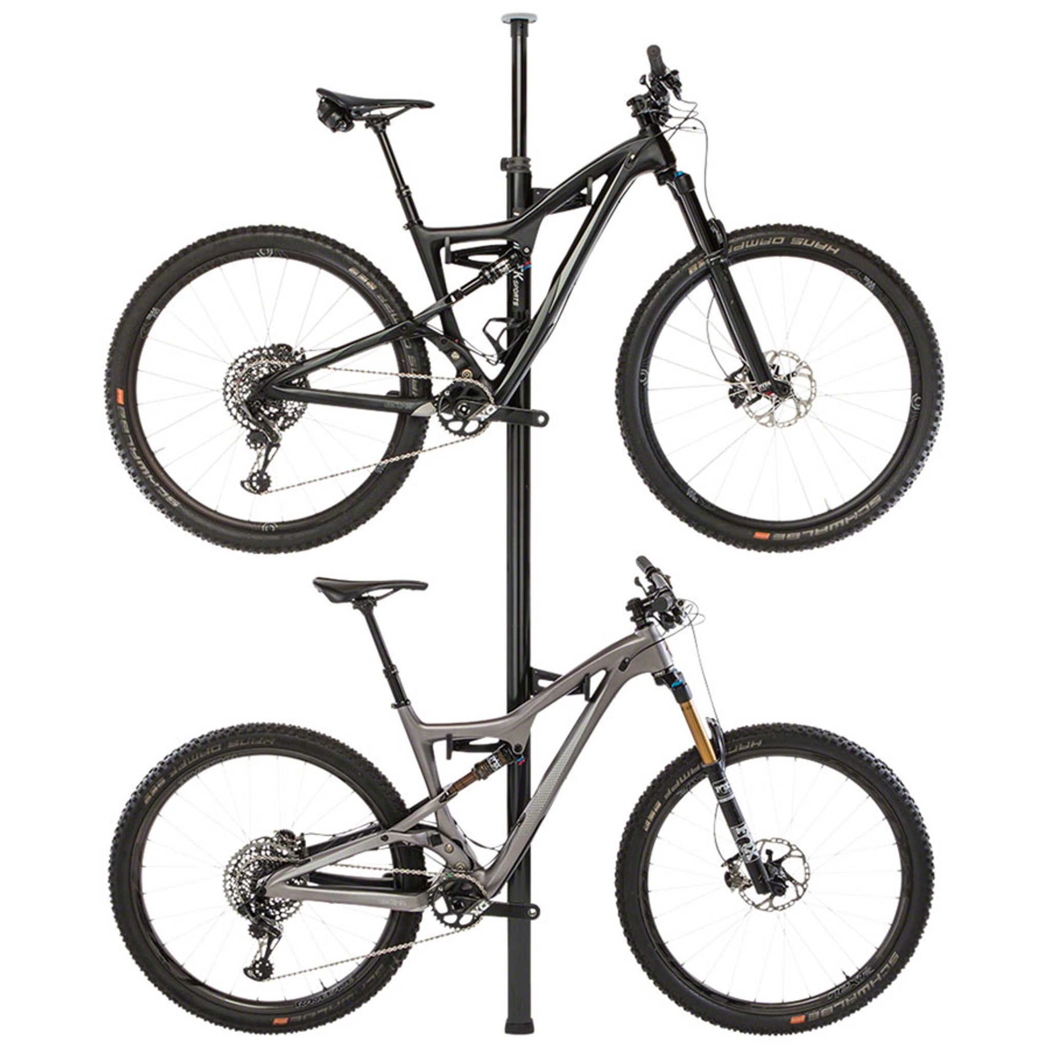 Velo Column Display Stand - 2-Bike, Tension Pole, Black
